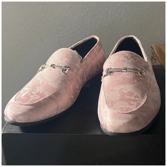 ASOS DESIGN loafers in pink jacquard print - Picture 5 of 6